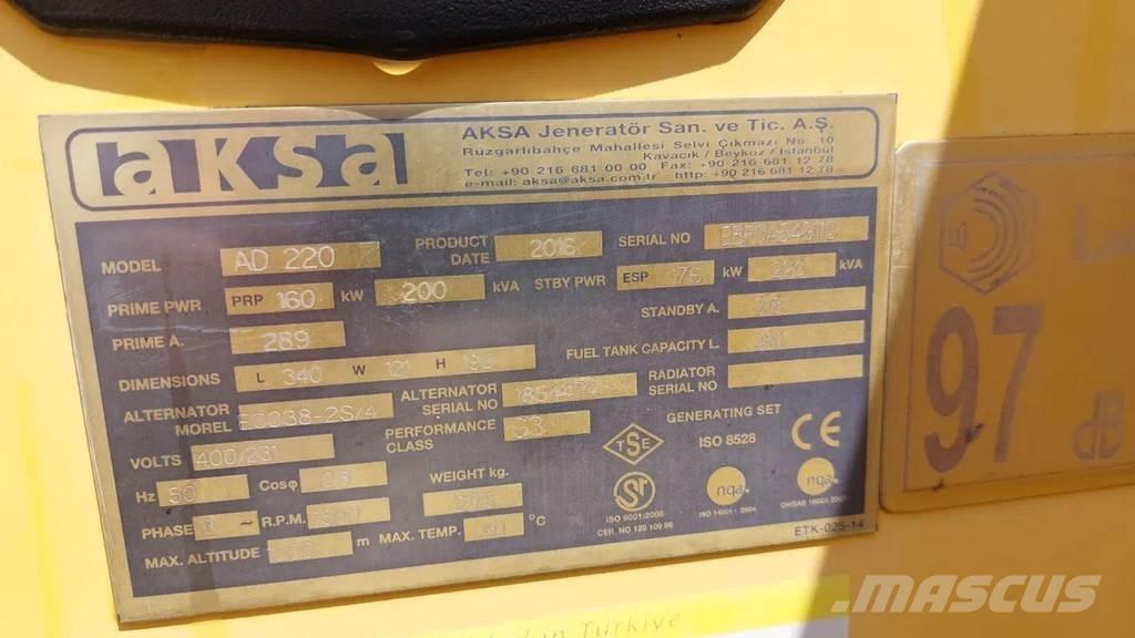 Doosan Aksa AD220 기타 발전기