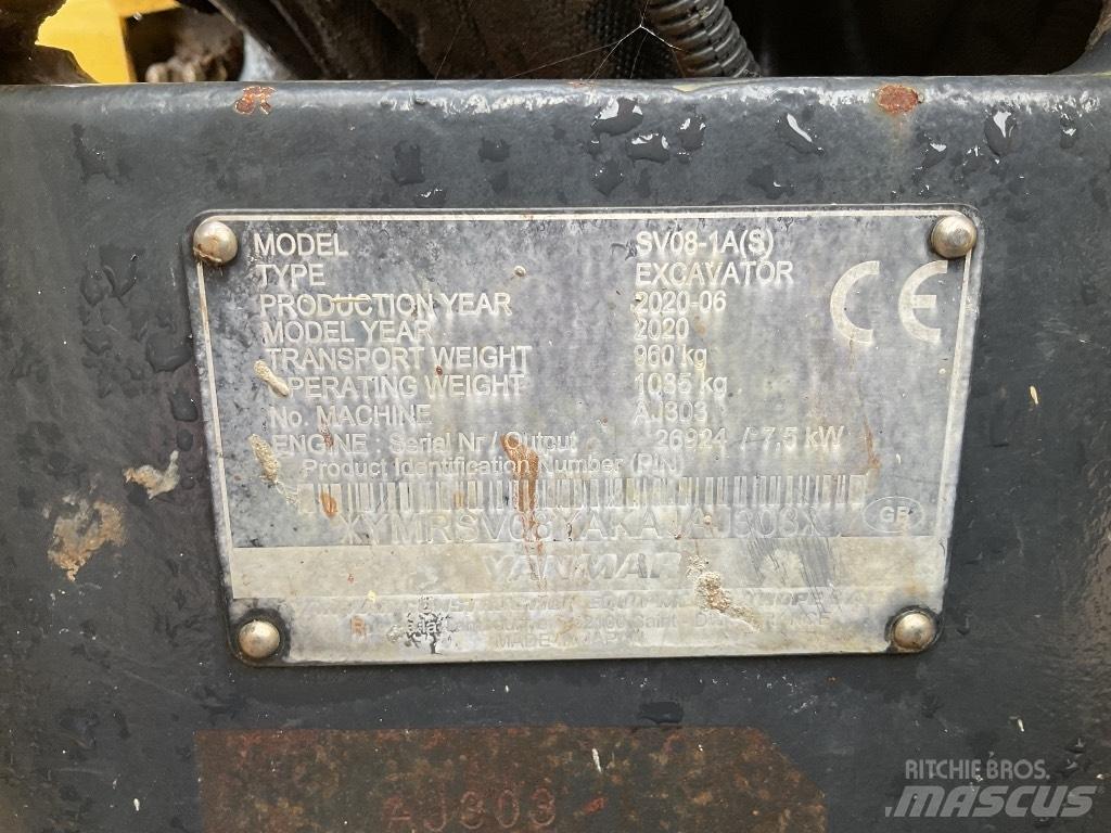 Yanmar SV08 소형 굴삭기 7톤 미만