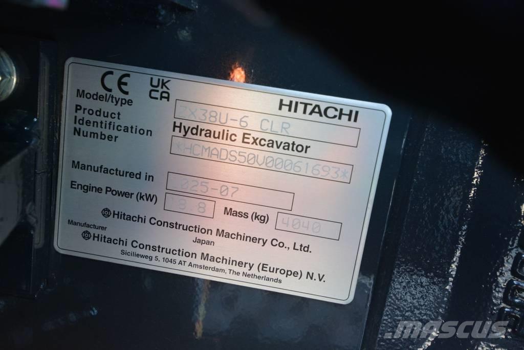 Hitachi ZX 38 U-6 소형 굴삭기 7톤 미만