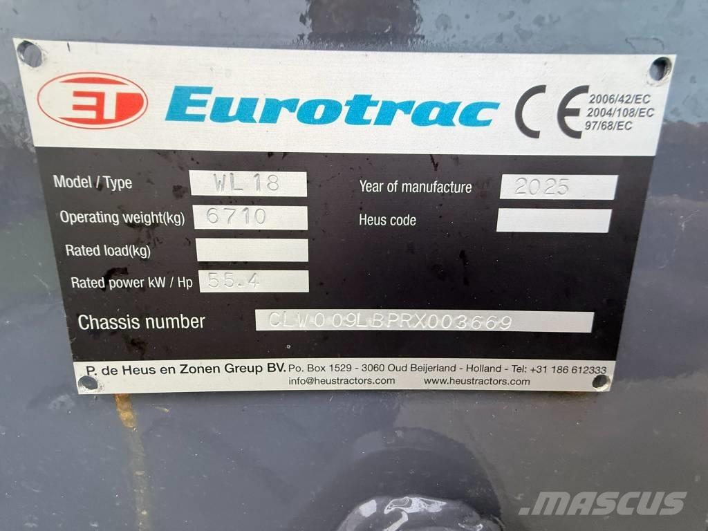 Eurotrac wl 18 다목적 로더