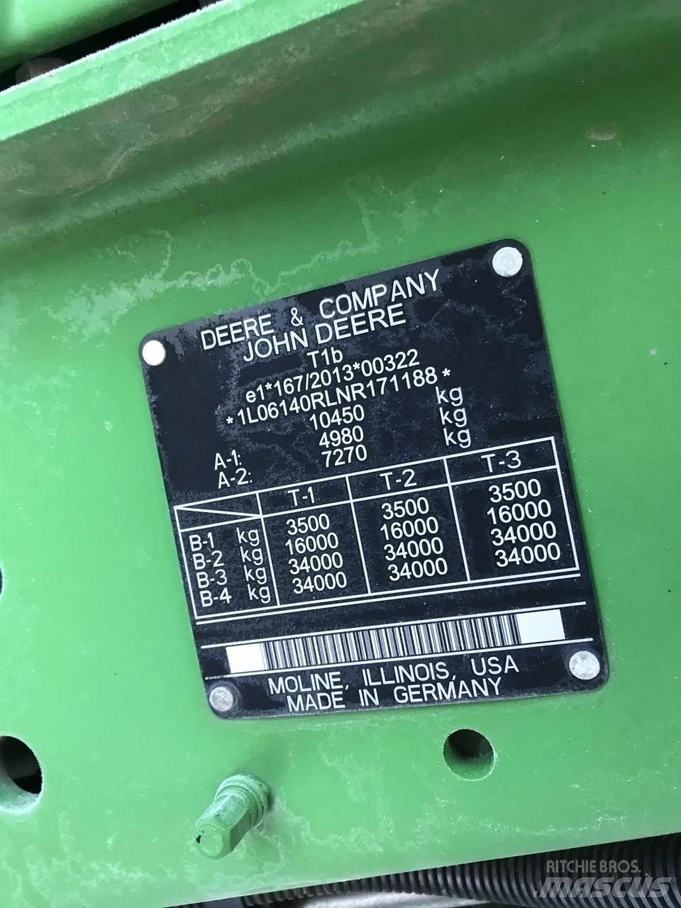 John Deere 6R 140 트랙터