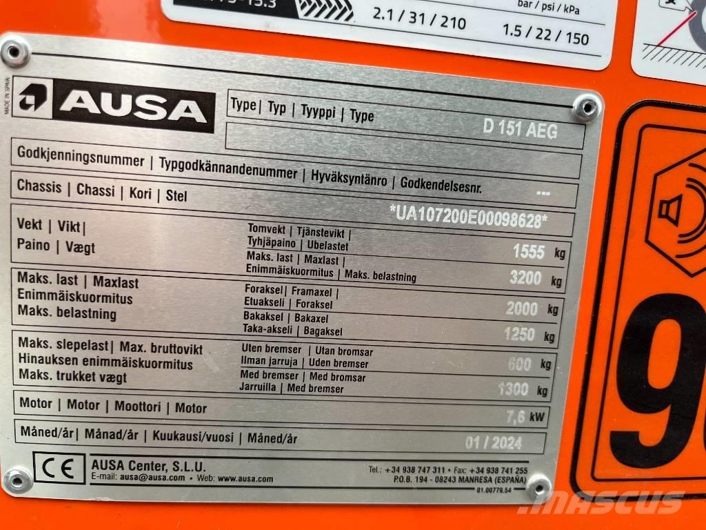 Ausa D151AEG 건설현장 덤프트럭