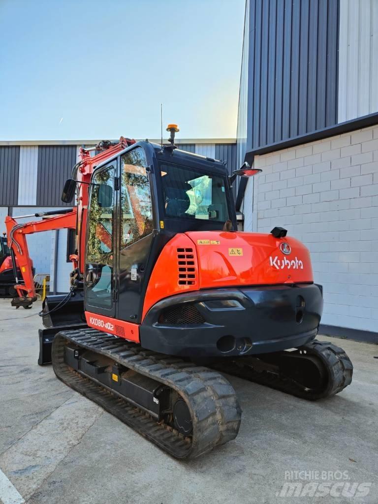 Kubota KX080-4a2 중형굴삭기 7톤-28톤