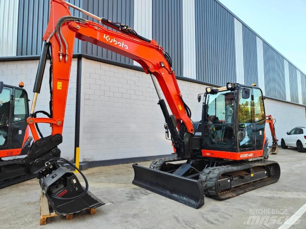 Kubota KX080-4a2 중형굴삭기 7톤-28톤
