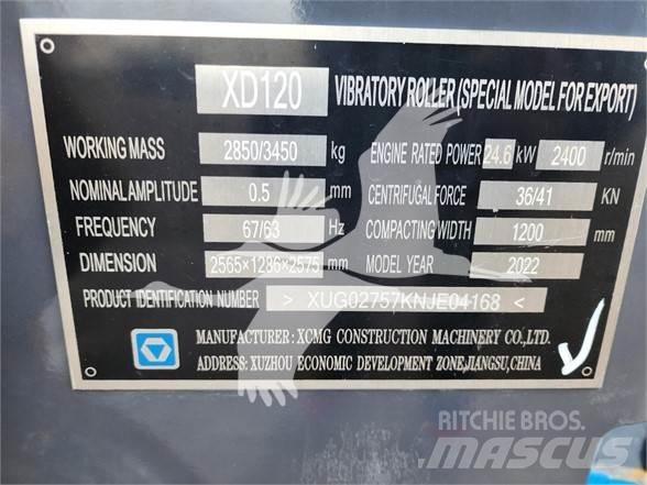XCMG XD120 싱글 드럼 롤러