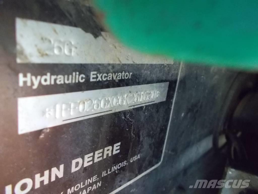 John Deere 26G 소형 굴삭기 7톤 미만