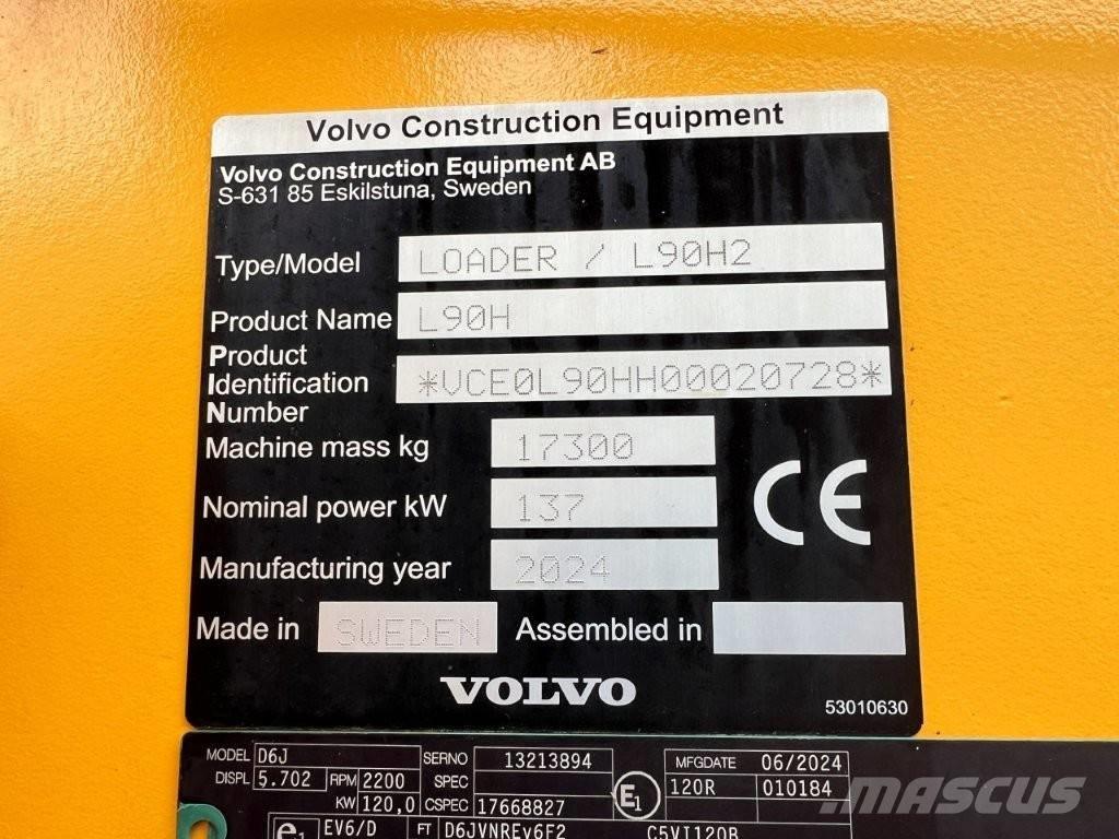 Volvo L90H2  휠로우더