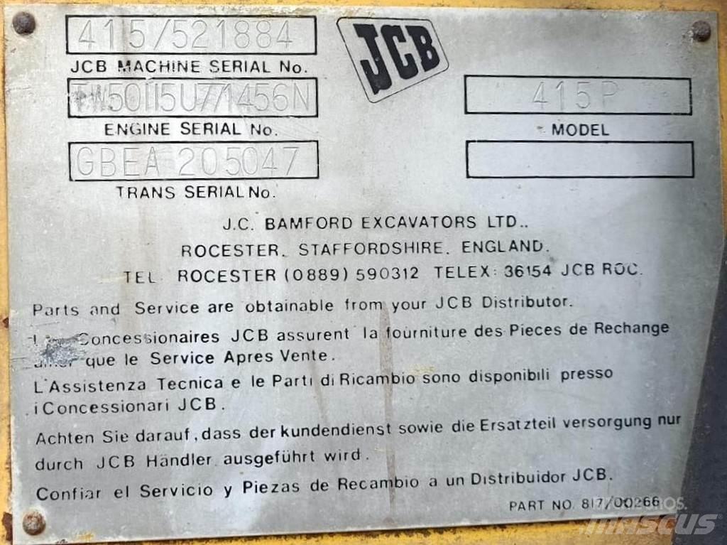 JCB 415P  휠로우더