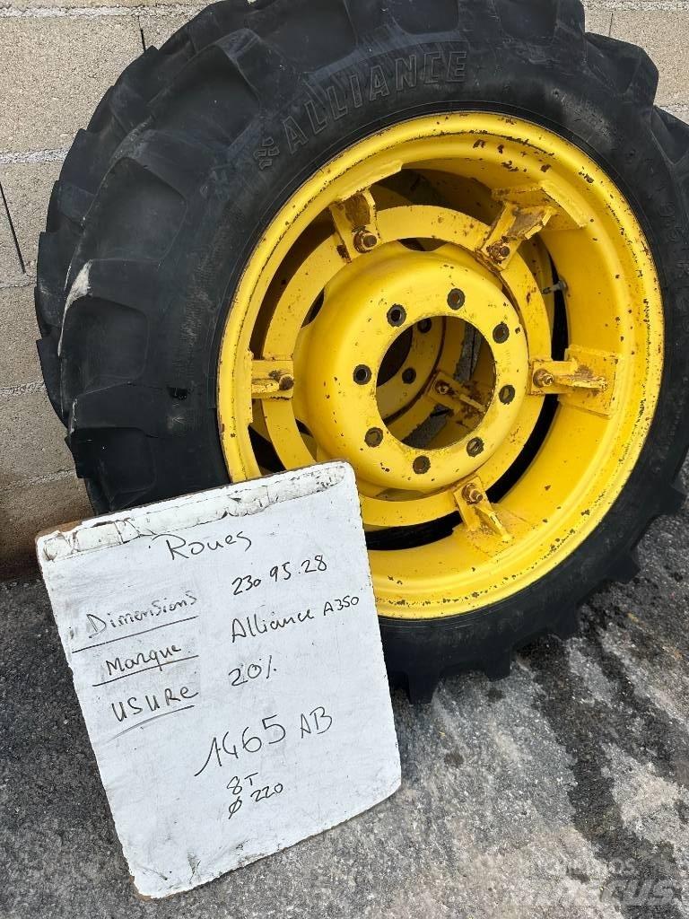 Alliance 230/95R28 타이어, 휠 및 림