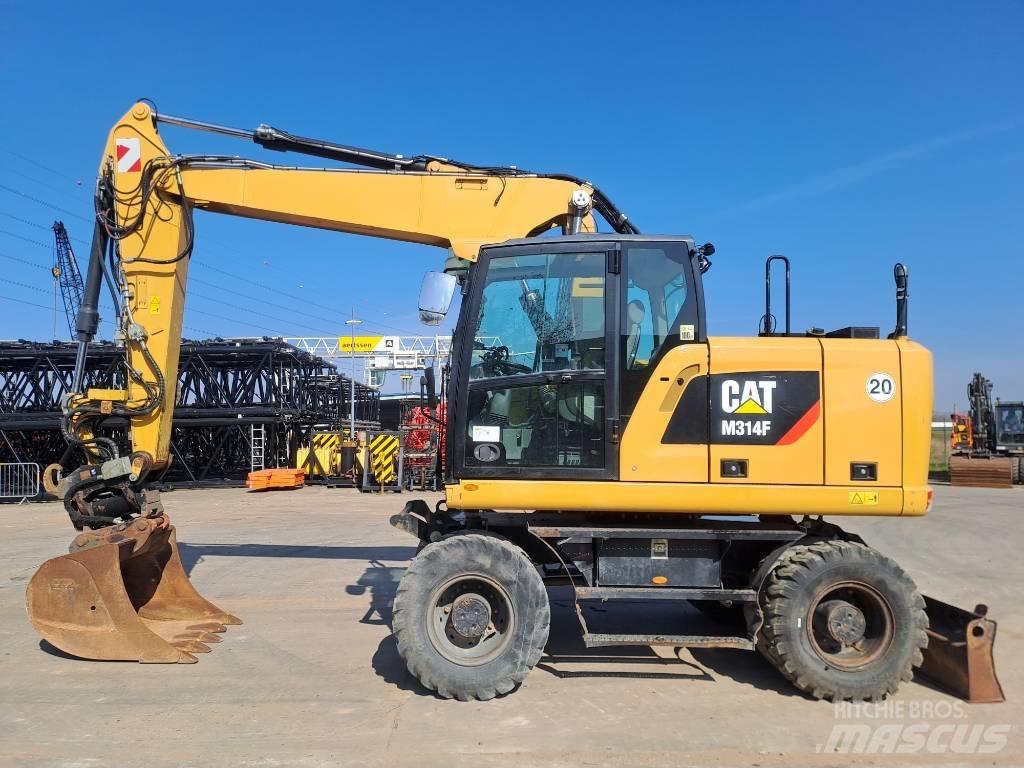 CAT M314F  휠 굴삭기