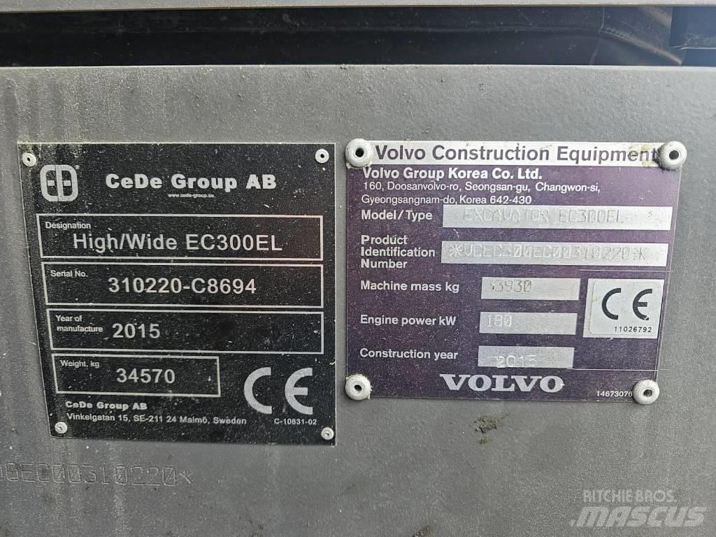 Volvo EC 300 EL 대형 굴삭기 29톤 이상