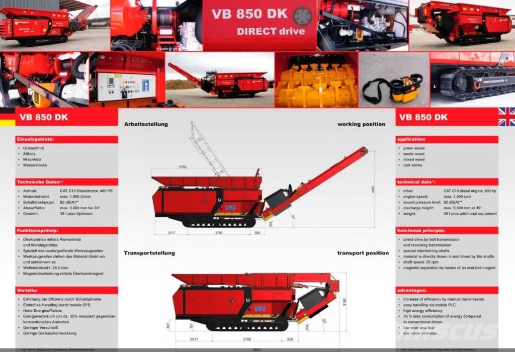 Hammel VB 850 DK 폐기물 분쇄기