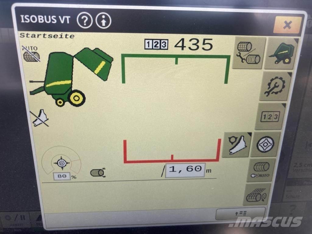 John Deere V461M 원형 곤포기