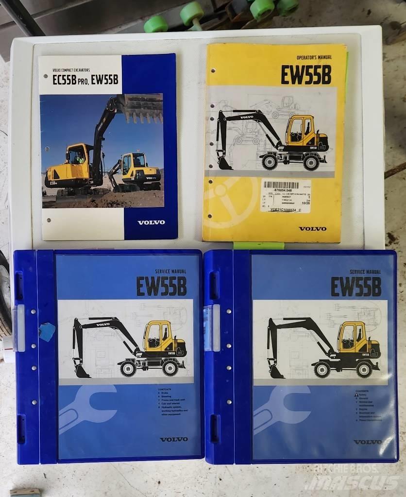 Volvo EW55B  휠 굴삭기