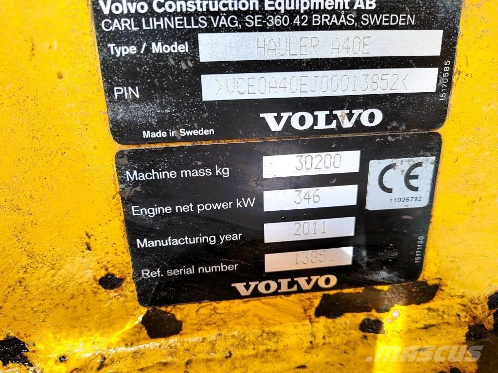 Volvo A 40 E 연결식 홀러