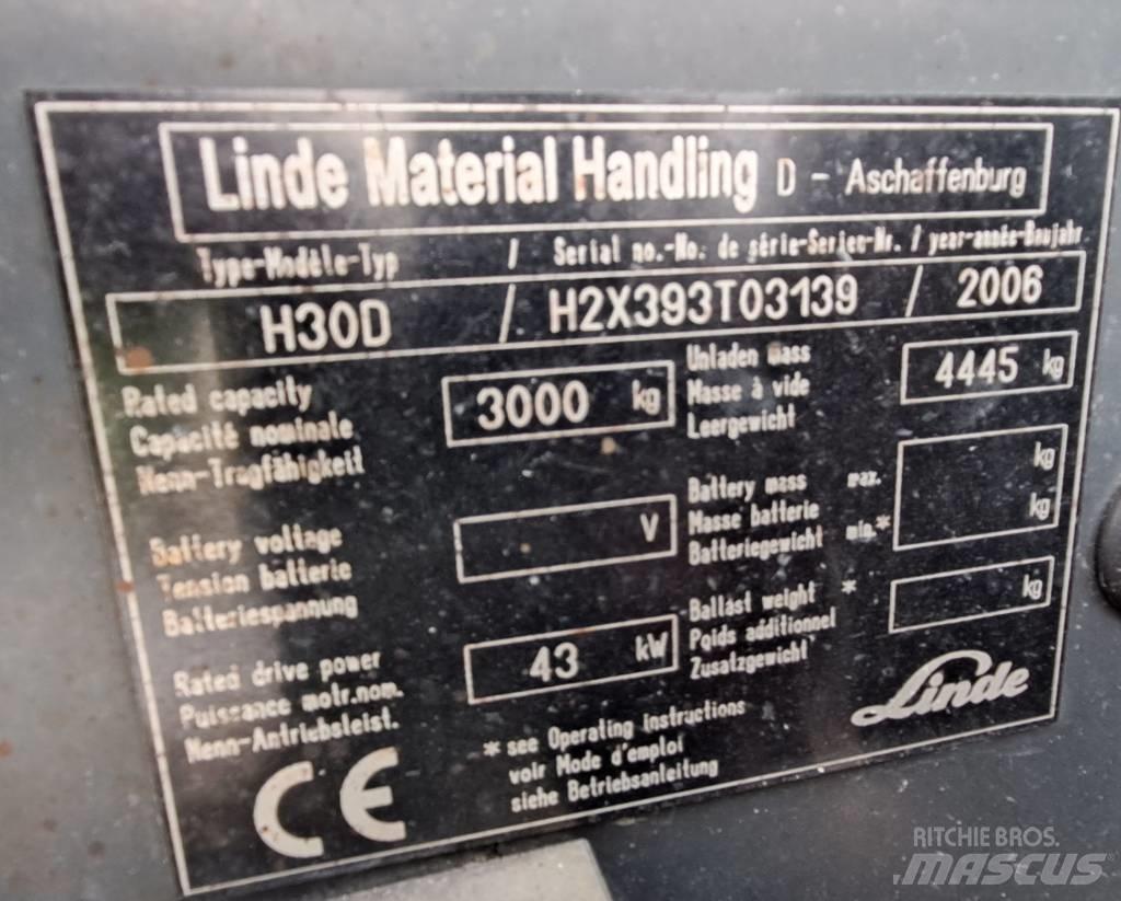 Linde H 30 D 디젤 지게차