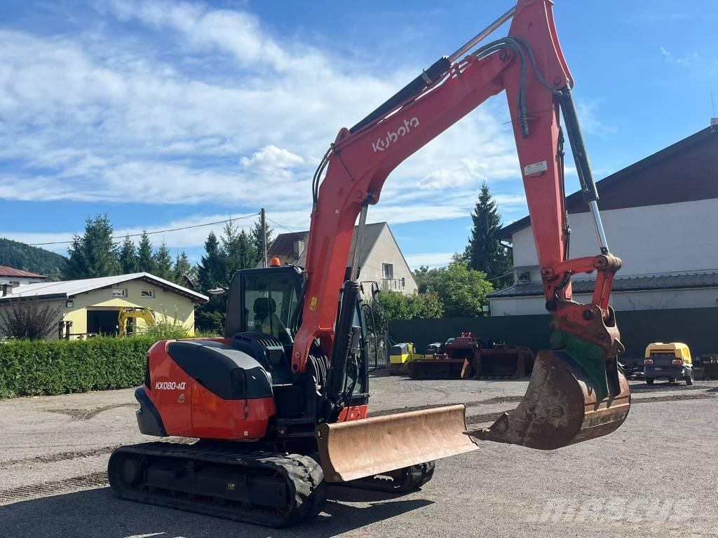 Kubota KX080 중형굴삭기 7톤-28톤