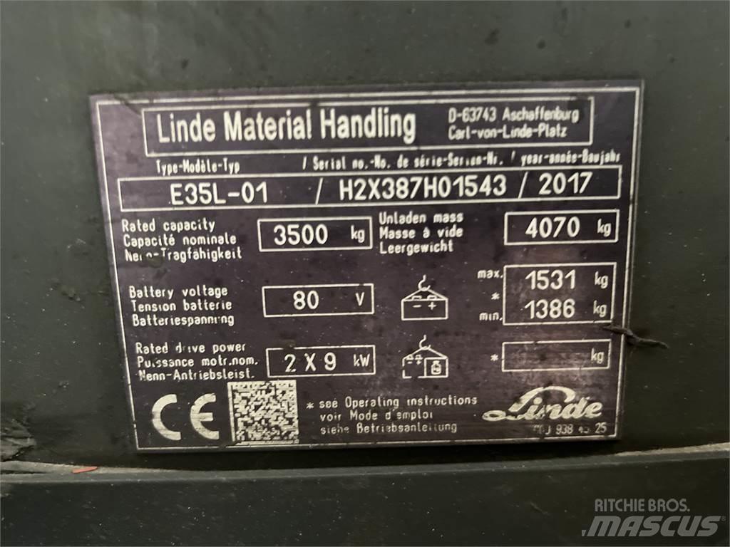 Linde E35L-01 전동 지게차