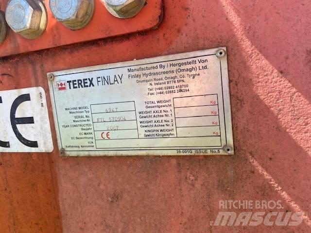 Terex Finlay 694T 이동식 선별기