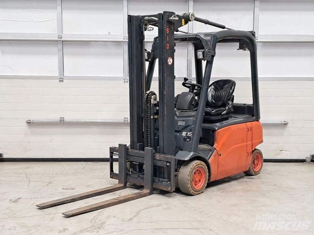 Linde E16P-01 전동 지게차