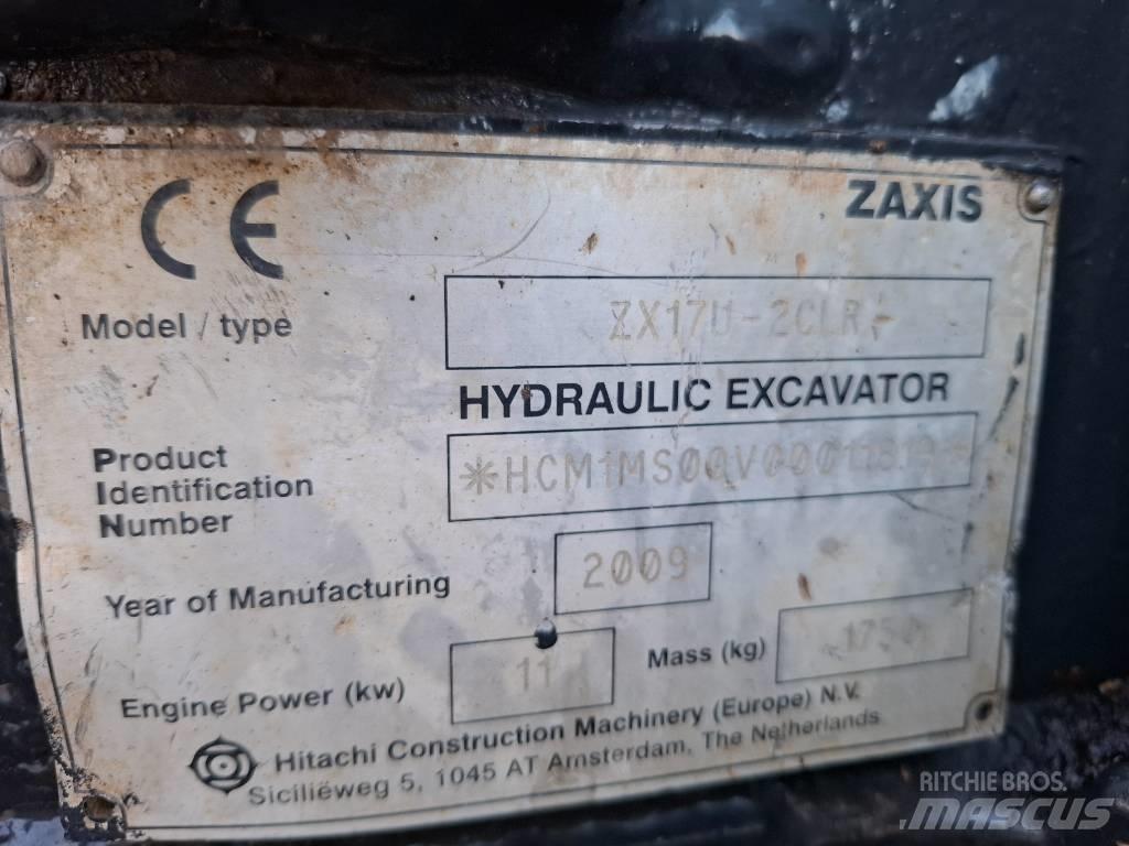 Hitachi ZX17U-2CLR 소형 굴삭기 7톤 미만