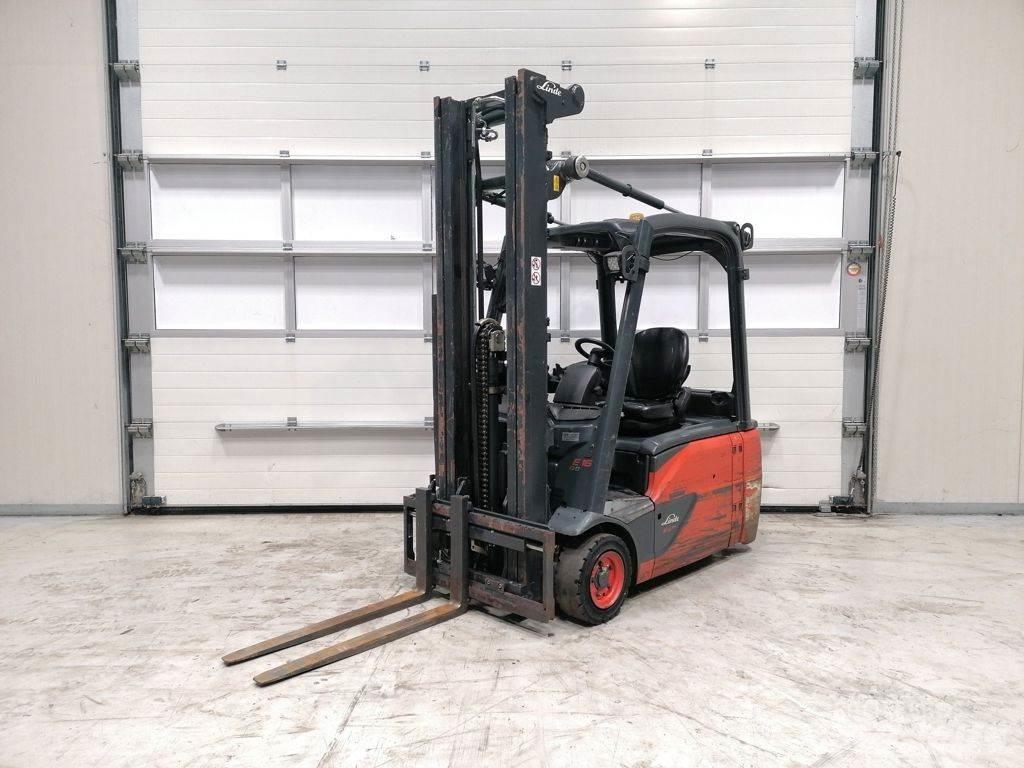 Linde E16L-02 전동 지게차