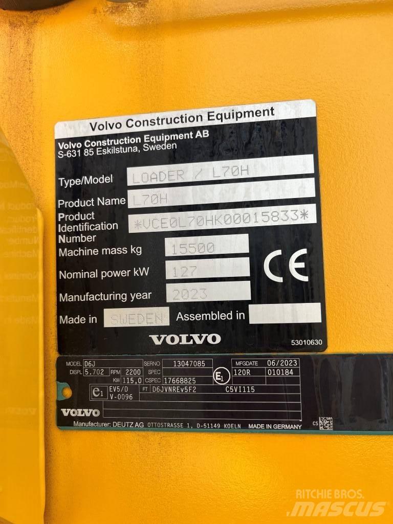 Volvo L70H  휠로우더