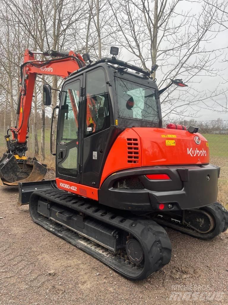 Kubota KX 080-4 중형굴삭기 7톤-28톤