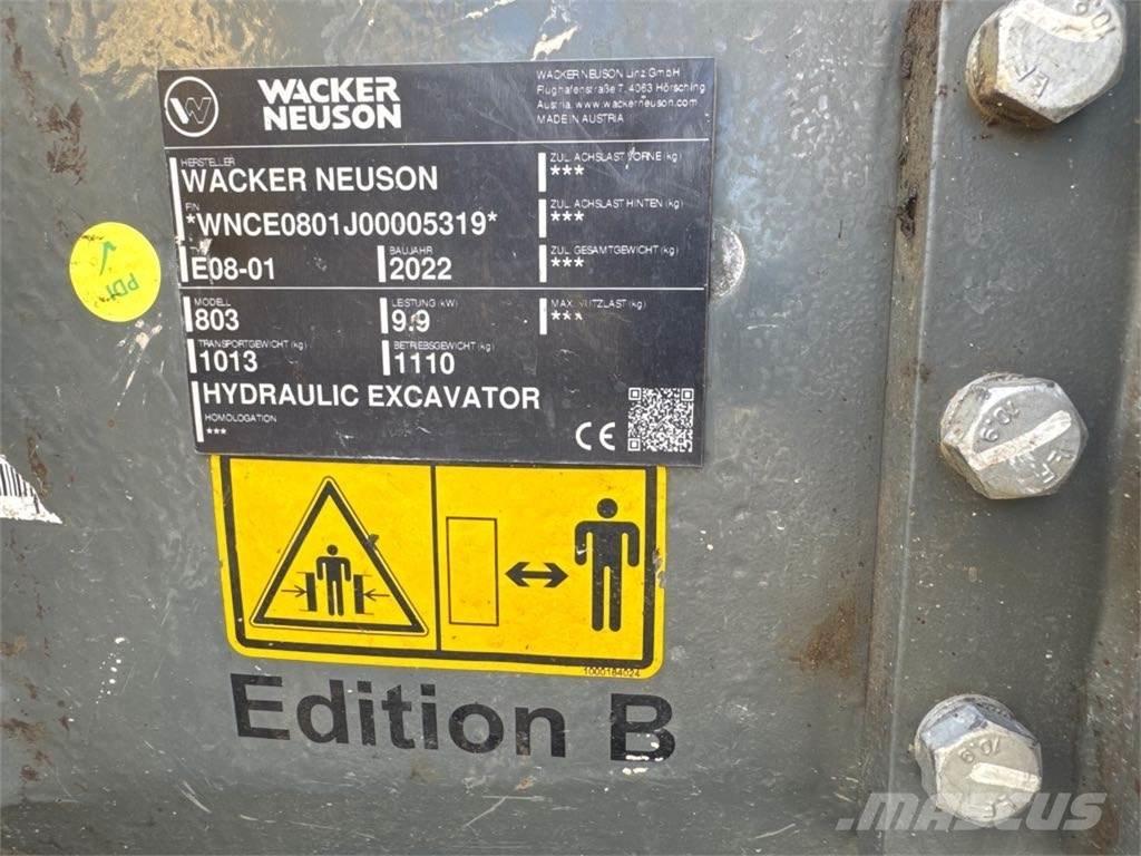 Wacker Neuson 803 대형 굴삭기 29톤 이상
