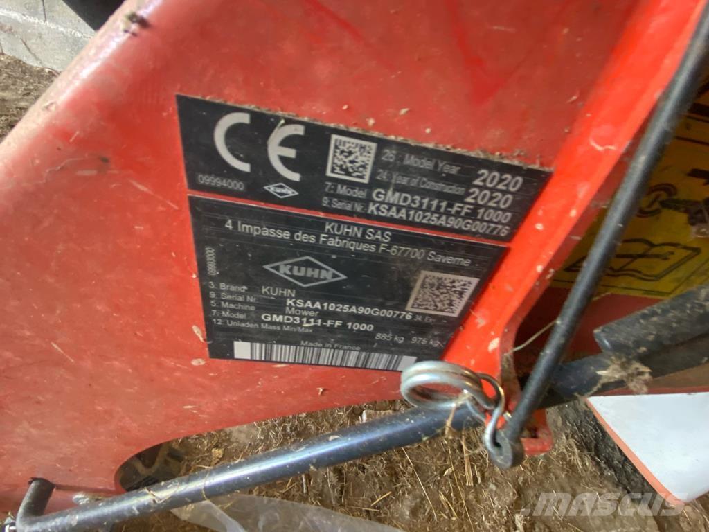 Kuhn GMD 3111 ff 제초기