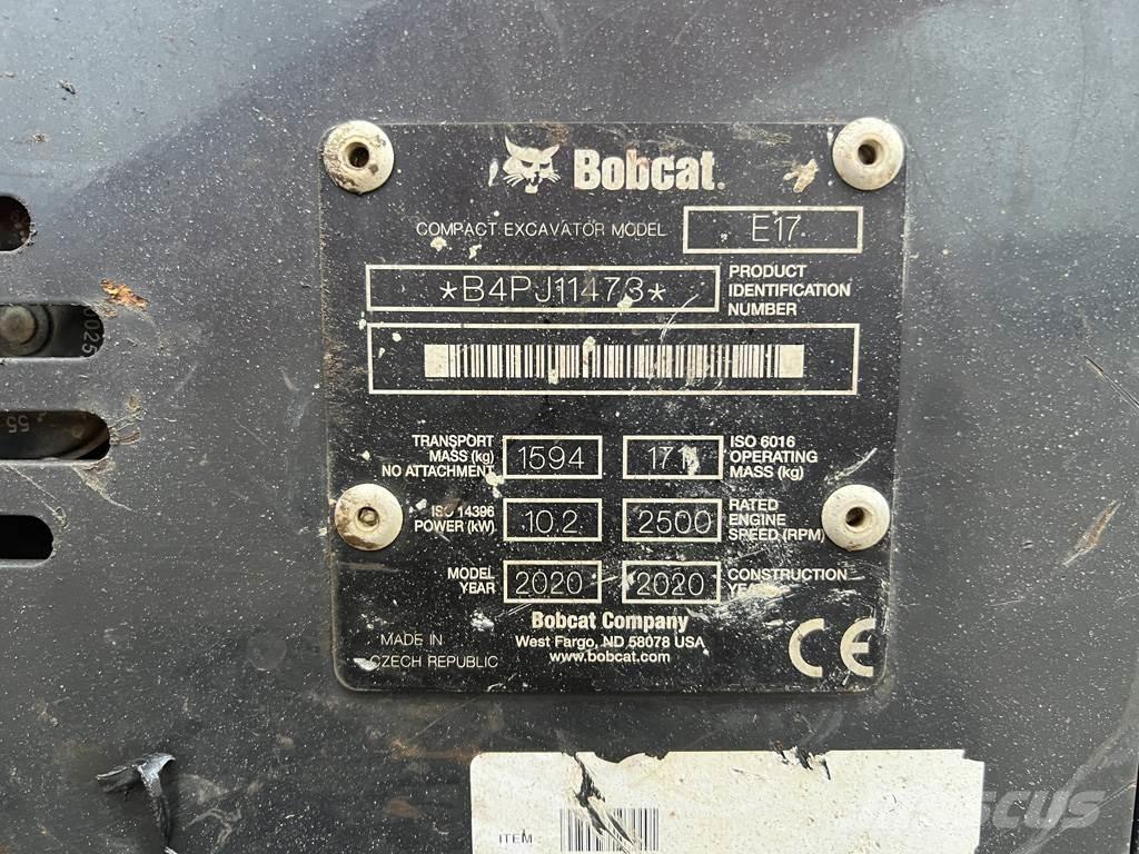 Bobcat E17 소형 굴삭기 7톤 미만