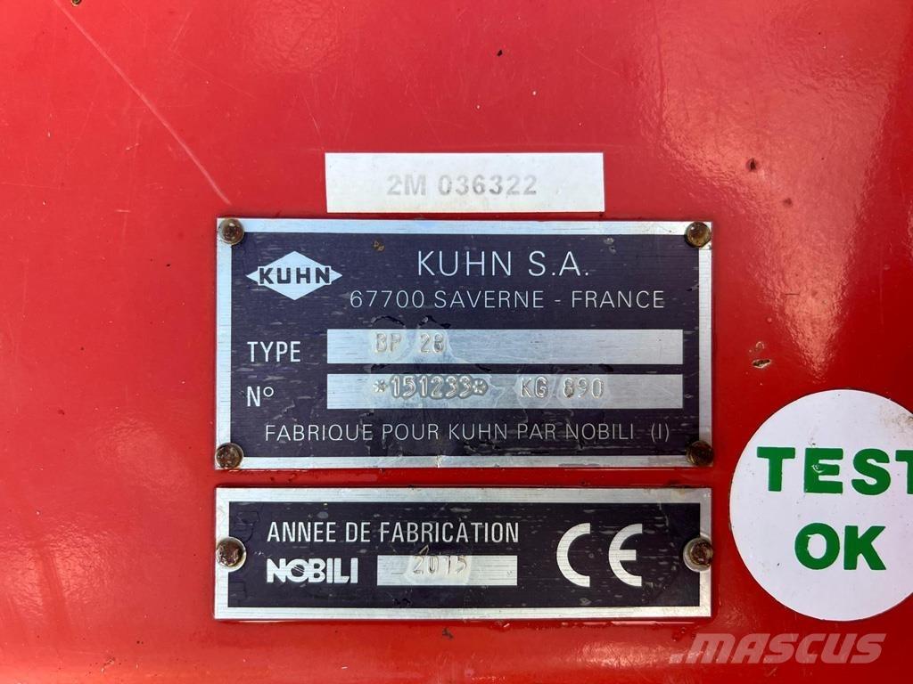 Kuhn BP28 목장 제초기 및 토퍼