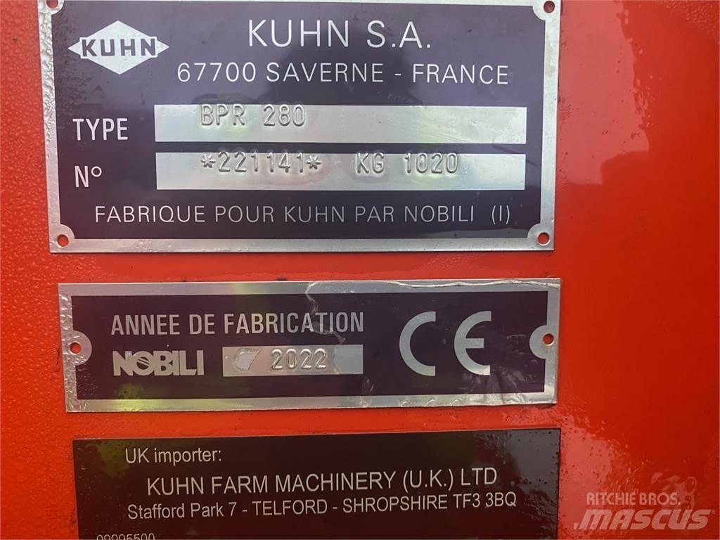 Kuhn BPR280 RH 목장 제초기 및 토퍼