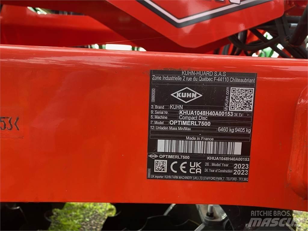 Kuhn OPTIMERL7500 경운기
