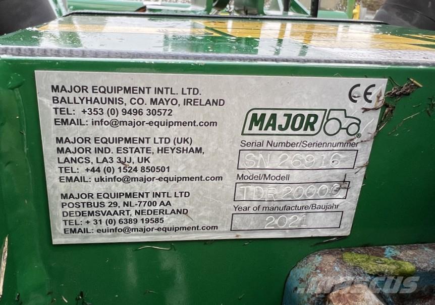 Major TDR20000 목장 제초기 및 토퍼