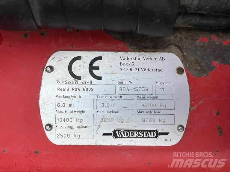Väderstad RDA600S 드릴