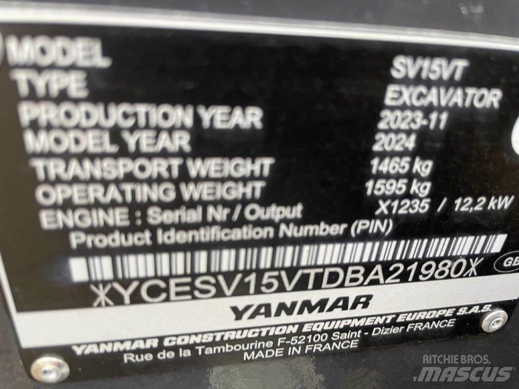 Yanmar SV15VT 중형굴삭기 7톤-28톤
