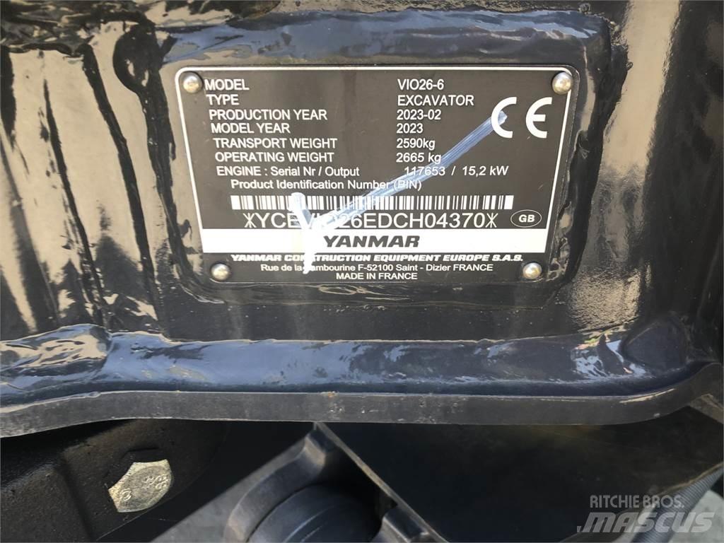 Yanmar VIO26-6 중형굴삭기 7톤-28톤