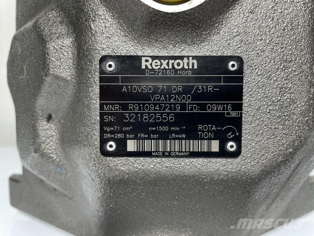 Rexroth A10VSO71DR 유압식 기계