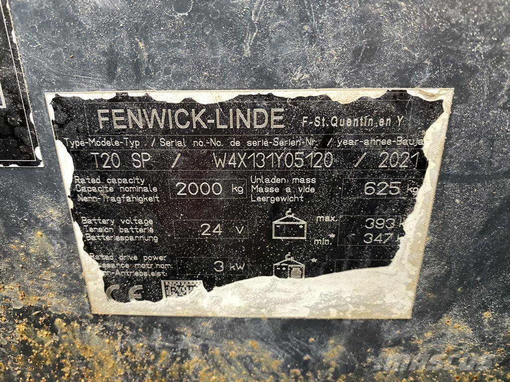 Linde T20SP 로우 리프터(승강대 포함)