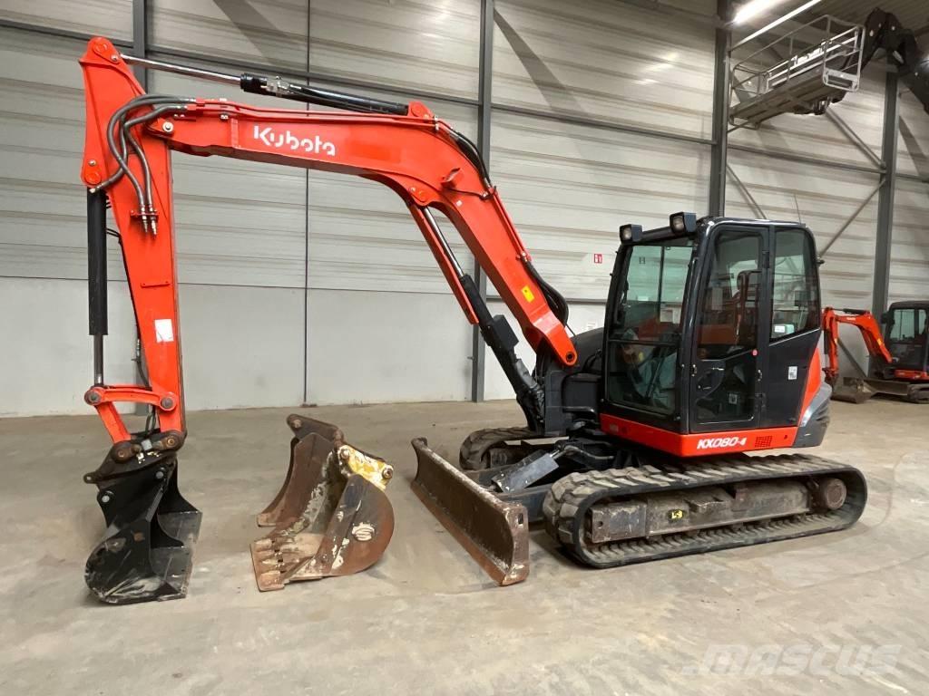 Kubota KX 080-4 중형굴삭기 7톤-28톤