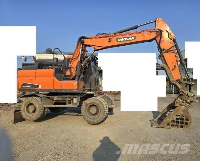 Doosan DX 140 W-5  휠 굴삭기