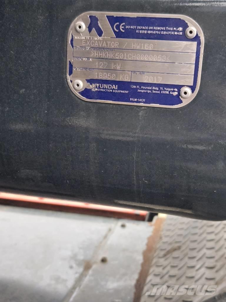 Hyundai HW 160  휠 굴삭기