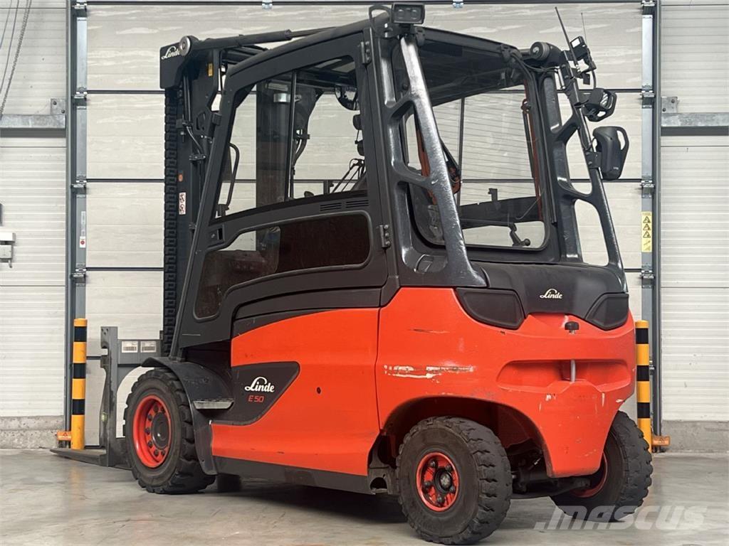 Linde E 50HL-01 전동 지게차