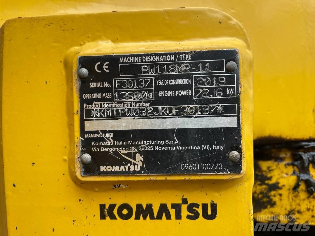 Komatsu PW 118  휠 굴삭기