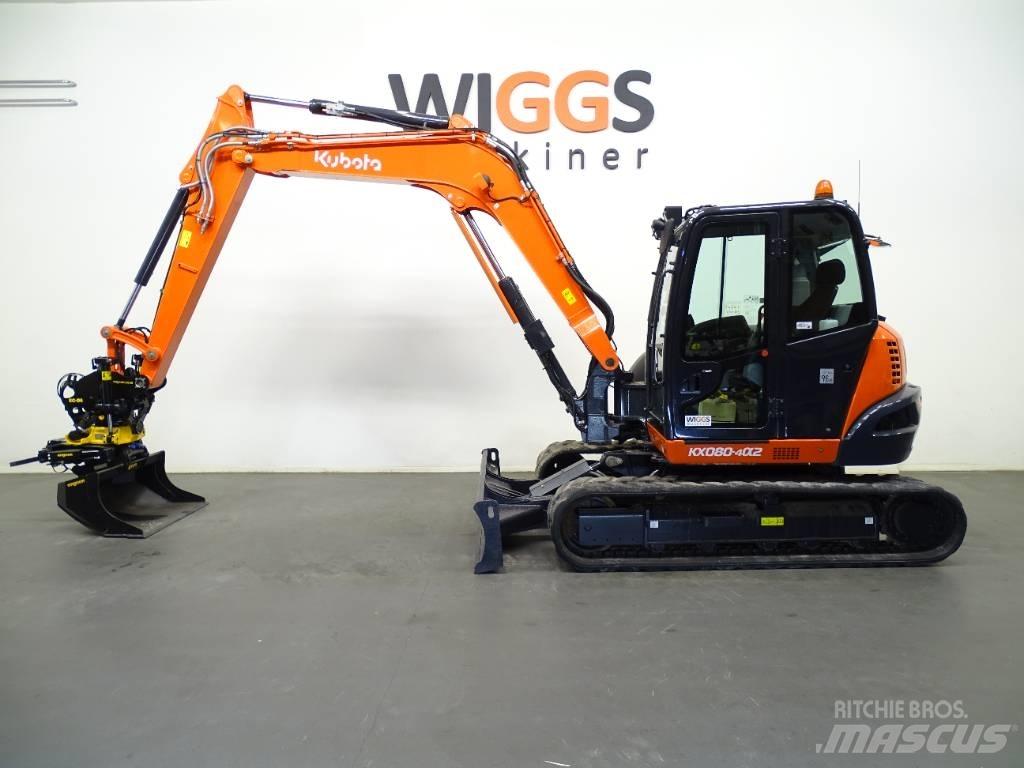 Kubota KX 080-4a 중형굴삭기 7톤-28톤