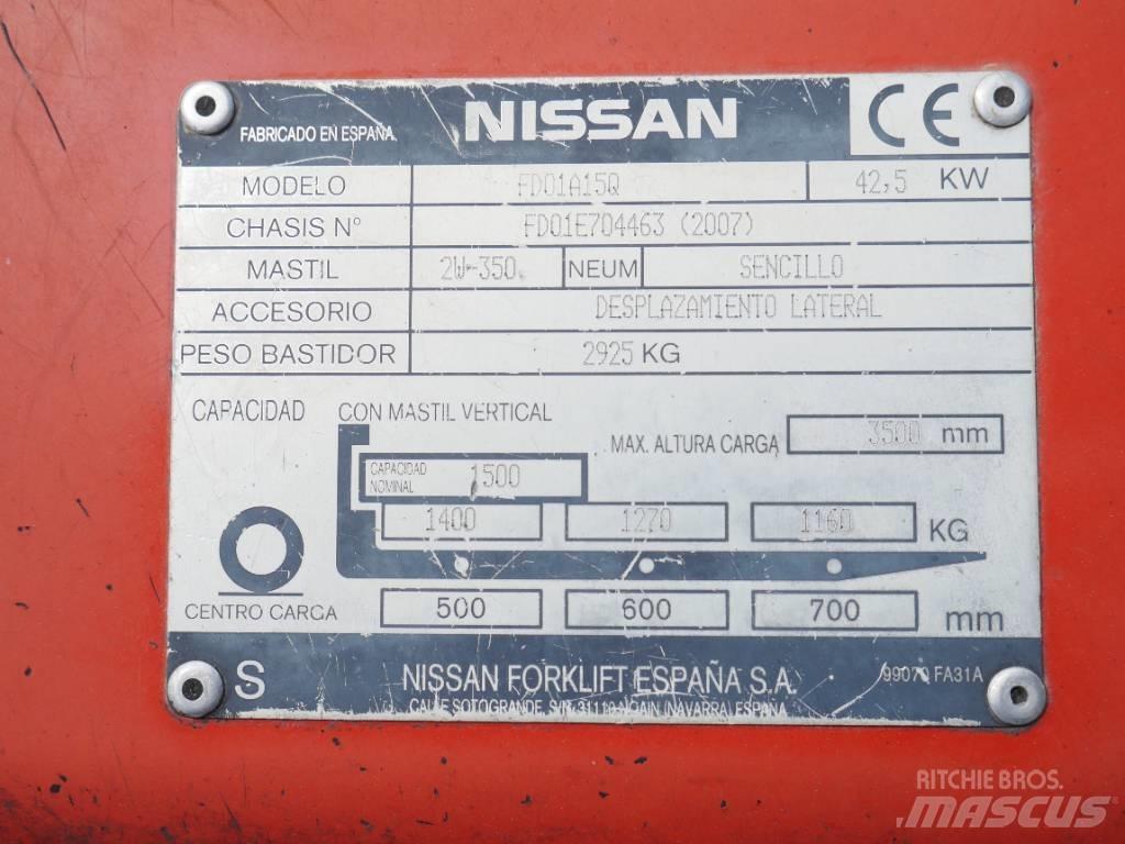 Nissan FD01 A 15 Q 디젤 지게차