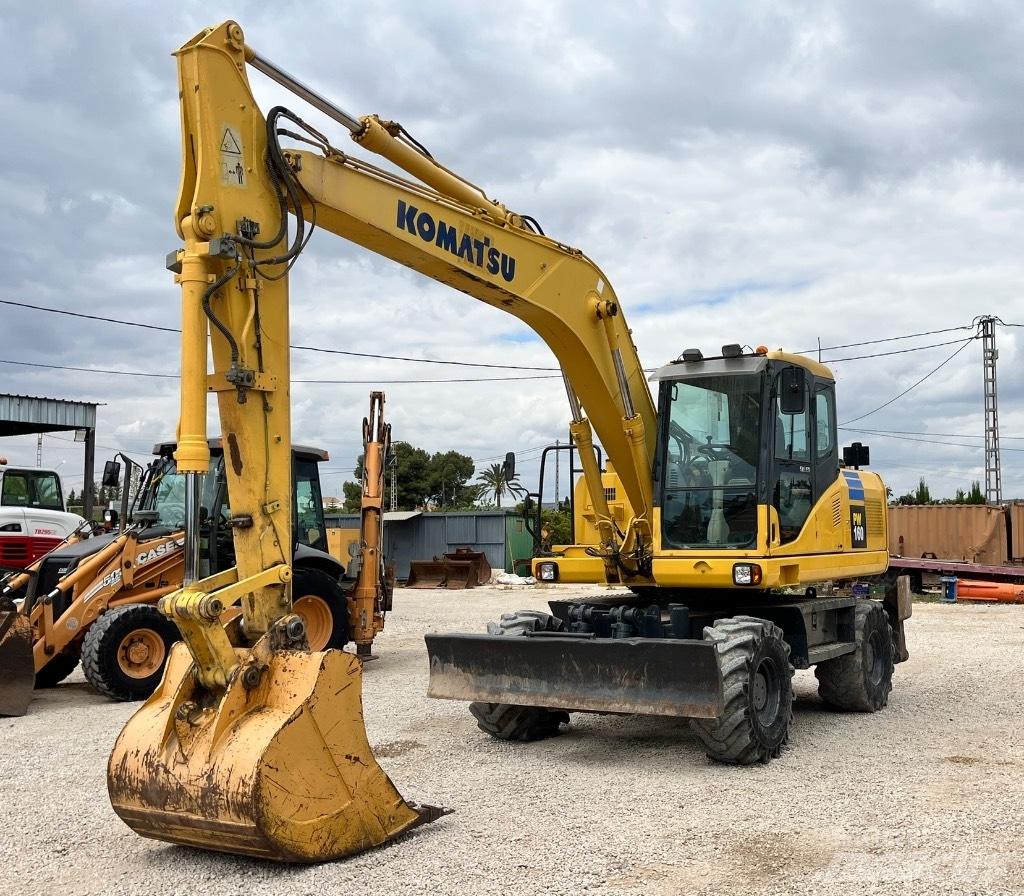 Komatsu PW 160  휠 굴삭기
