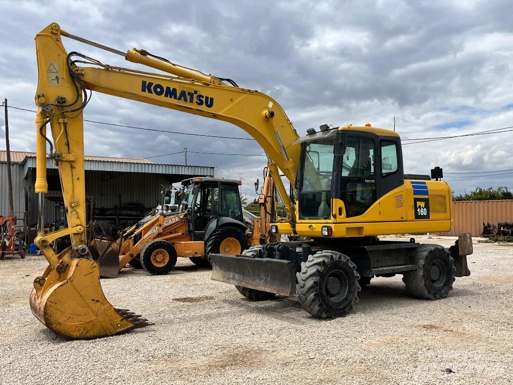 Komatsu PW 160  휠 굴삭기