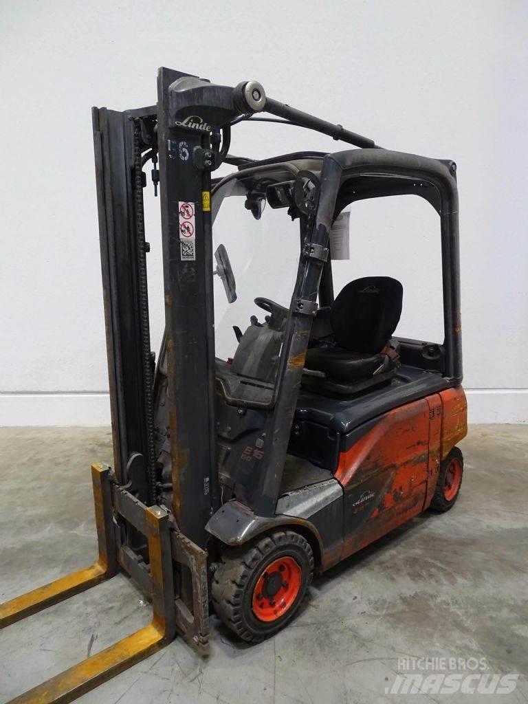 Linde E16P-02 전동 지게차